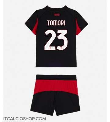 AC Milan Fikayo Tomori #23 Prima Maglia Bambino 2025-26 Manica Corta (+ Pantaloni corti)